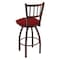Holland Bar Stool Co 25" Swivel Counter Stool, Bronze Finish, Graph Ruby Seat 81025BZ016 - alternate 3